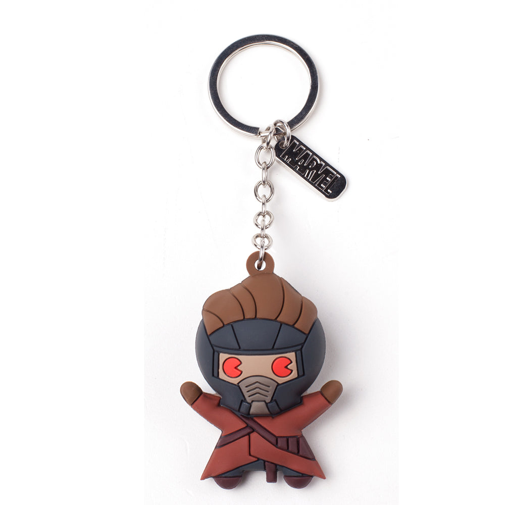 Guardians Of The Galaxy Vol.2 Peter Quill-starlord Character 3d Pendant Rubber Keychain, Multi-colour