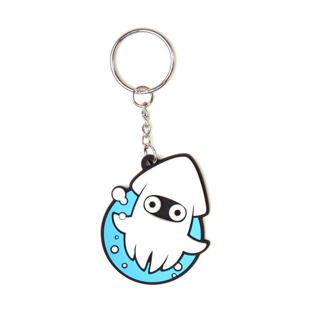 Super Mario Bros. Gooper Blooper Pendant Rubber Keychain, One Size, Multi-colour