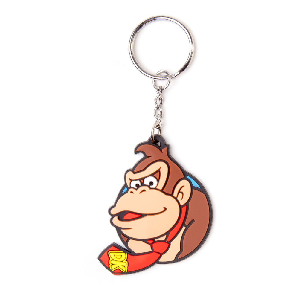 Donkey Kong Rubber Character Keychain