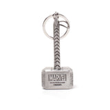 Thor Mjolnir Hammer 3d Metal Keychain, Silver