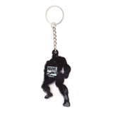 Iron Man Fighting Pose Rubber Keychain, Red-gold