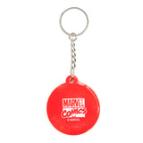 Captain America Shield Logo Rubber Keychain, Multi-colour