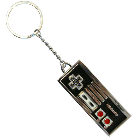 Original Enamelled Metal Nes Controller Keychain