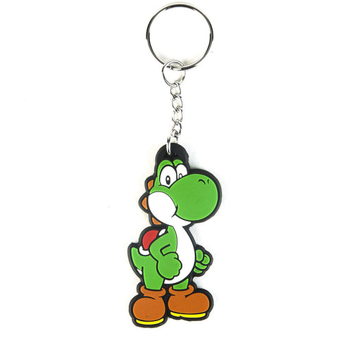 Super Mario Bros. Yoshi Rubber Keychain, Green