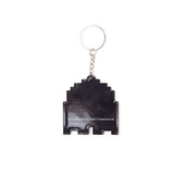 Blinky Pixelated Character Rubber Keychain, One Size, Red