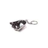 Darth Vader Mask 3d Pendant Metal Keychain, One Size, Black