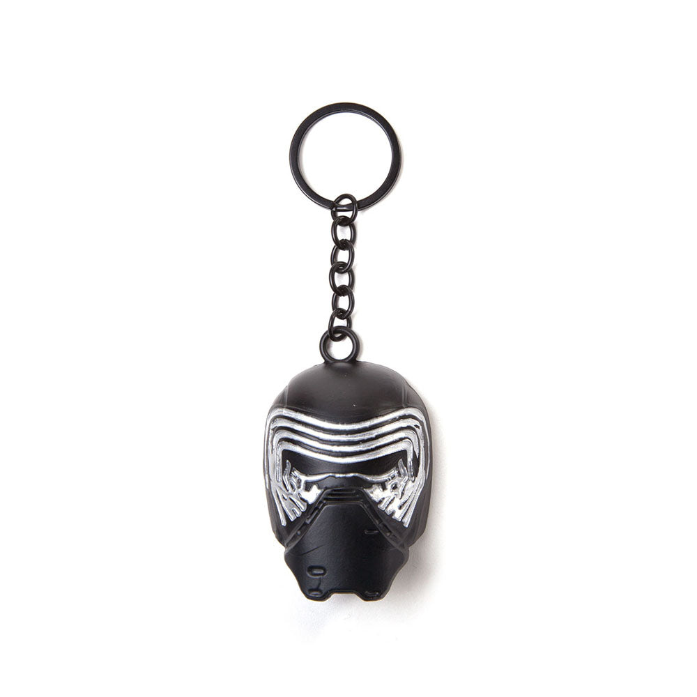 The Force Awakens Kylo Ren Mask 3d Pendant Metal Keychain, One Size, Black-silver