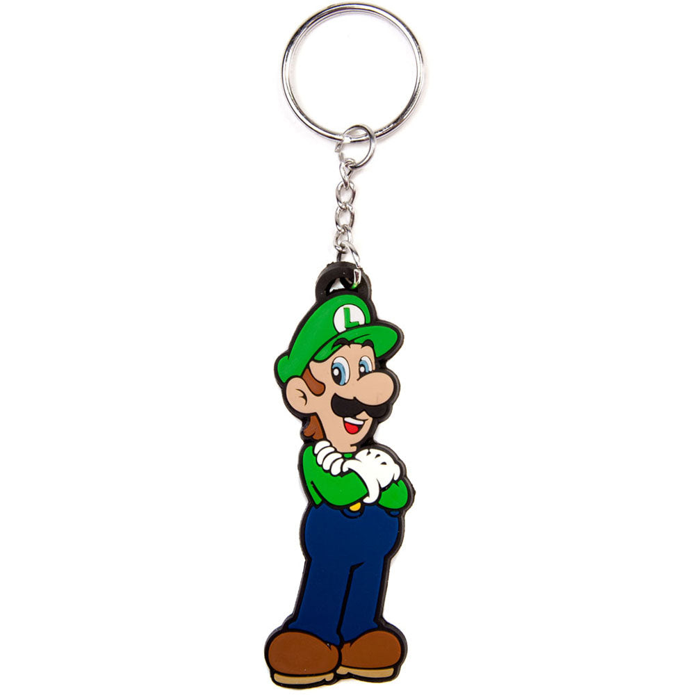 Super Mario Bros. Luigi Rubber Keychain, Multi-colour