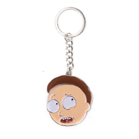 Morty Metal Pendant Keychain, Multi-colour