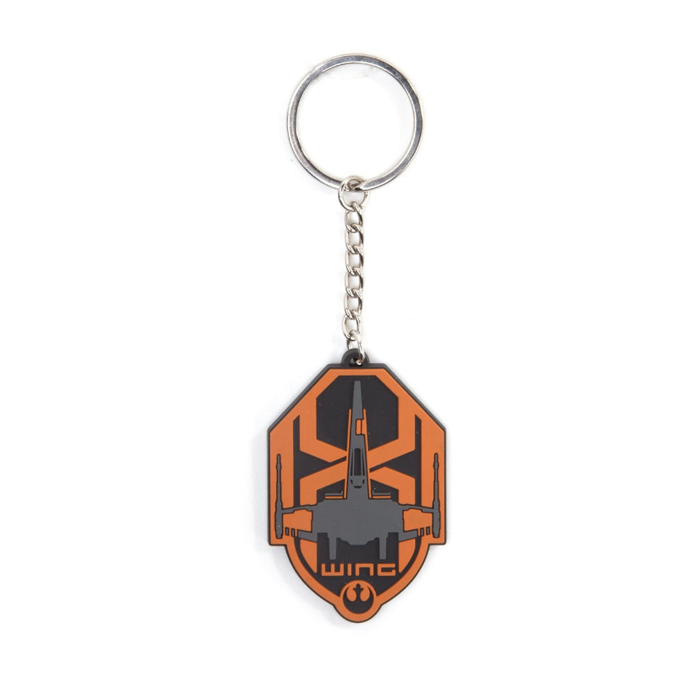 The Force Awakens X-wing Logo Metal Keychain, Multi-colour