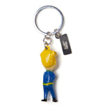 Vault Boy & Logo 3d Metal Keychain, Unisex, Multi-colour