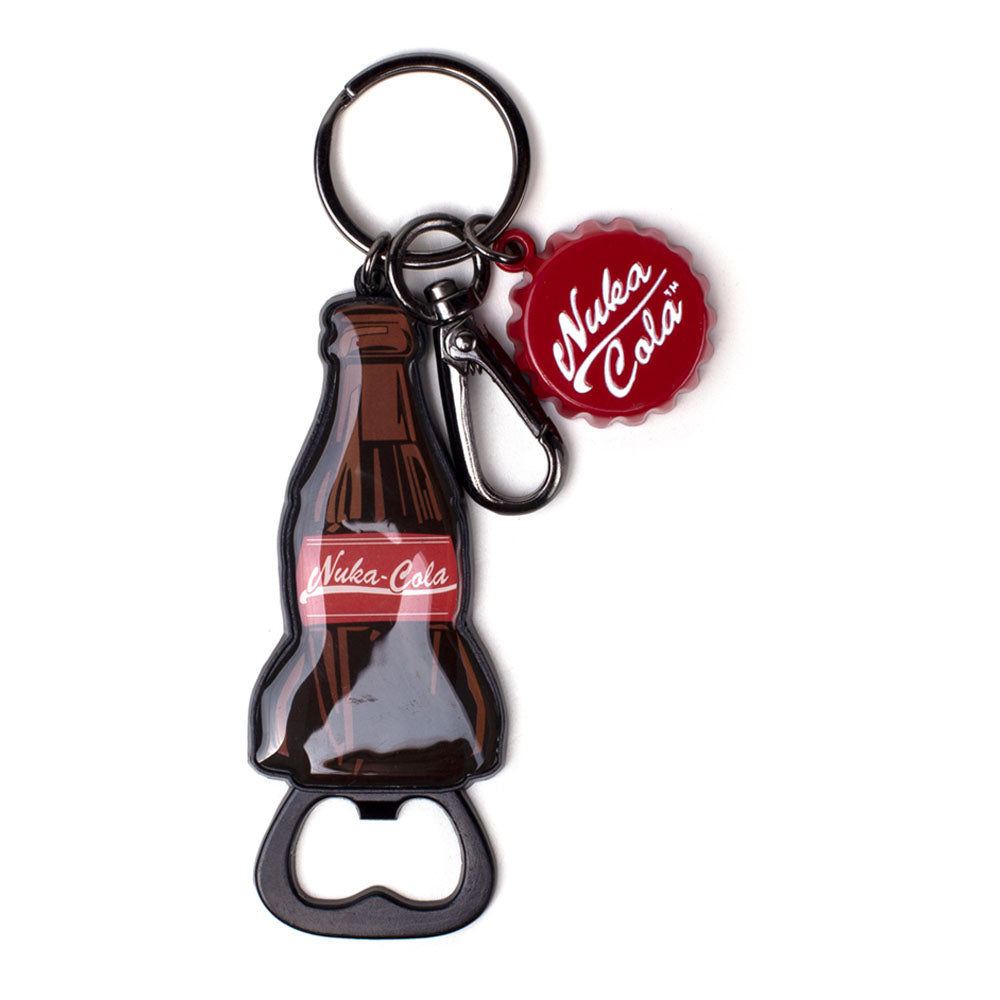 Nuka-cola Bottle & Cap Novelty Bottle Opener Metal Keychain, Unisex, Multi-colour