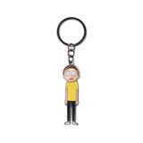 Morty With Moveable Head Metal Keychain, Multi-colour