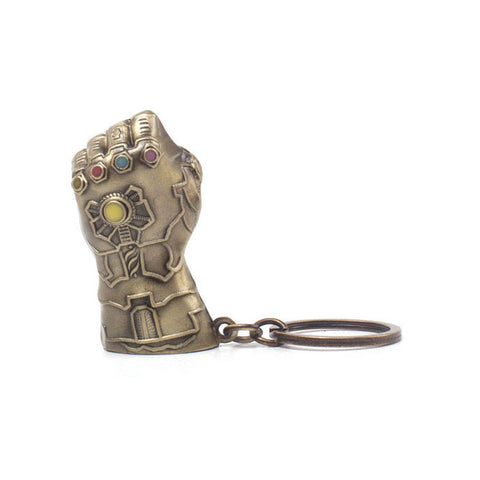 Avengers: Infinity War Thanos Fist 3d Metal Keyring, Gold