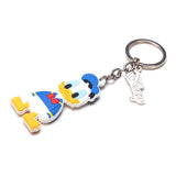 Donald Duck Rubber Keychain, Unisex, Multi-colour