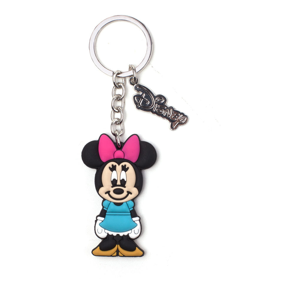 Minnie Mouse Rubber Keychain, Unisex, Multi-colour