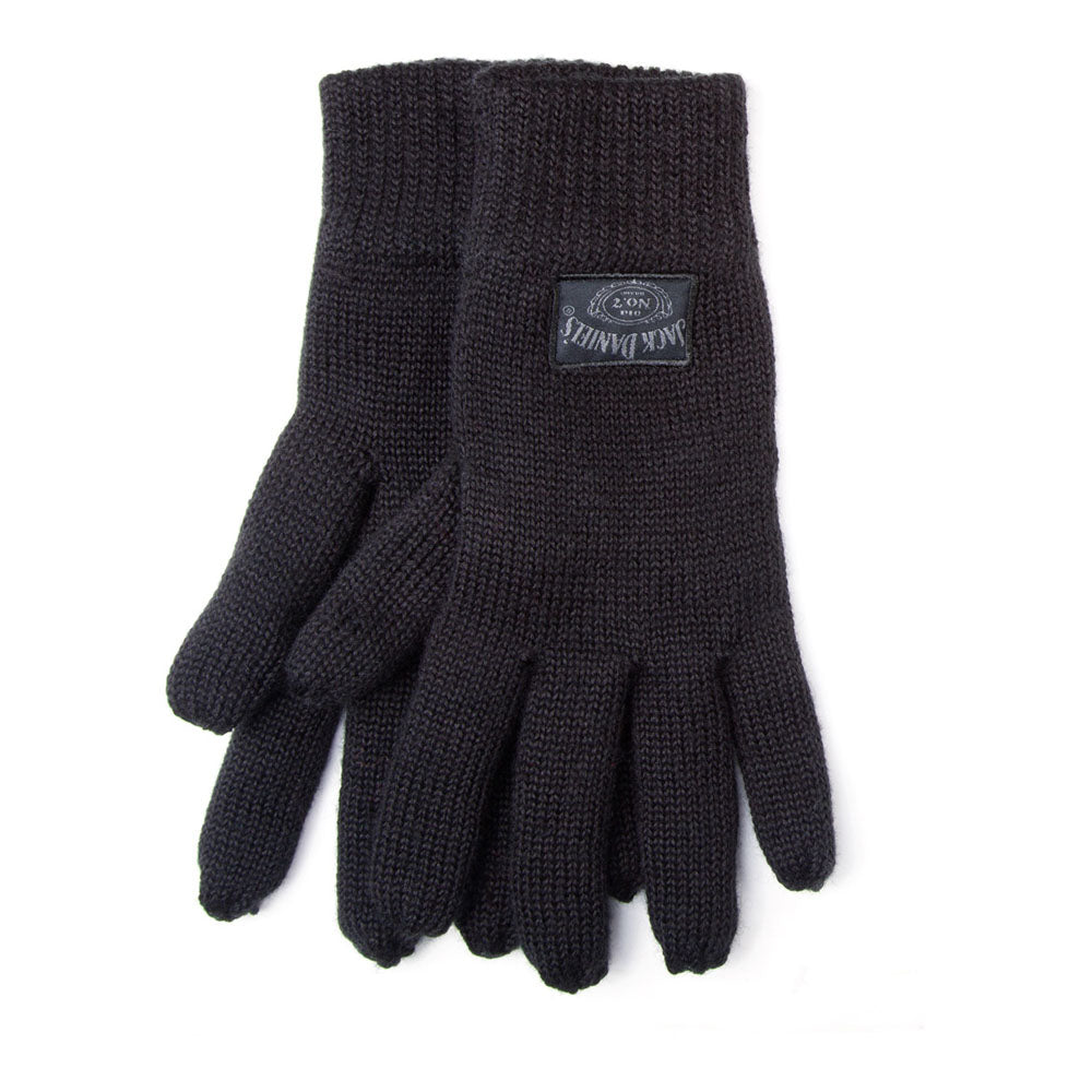 Old No.7 Brand Logo Patch Gloves, Dark Grey