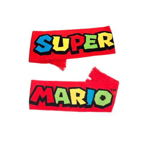 Super Mario Bros. Knitted Scarf, Red