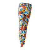 Fighting  Characters All-over Print Legging, Female, Large, Multi-colour