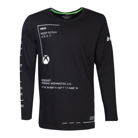 Xbox Ready To Play Long Sleeved Shirt, Male, Large, Black