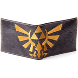 Legend Of Zelda Gold Royal Crest Bi-fold Wallet, Male, Black