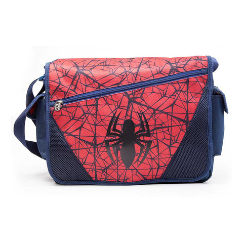 Ultimate Spider-man Messenger Bag With Web & Logo Motif