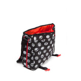 All-over Hero Crests Messenger Bag, Unisex, Black-red