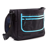 Totoro Style Messenger Bag, Black-dark Blue