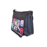 Team Rocket Messenger Bag, Black-dark Blue