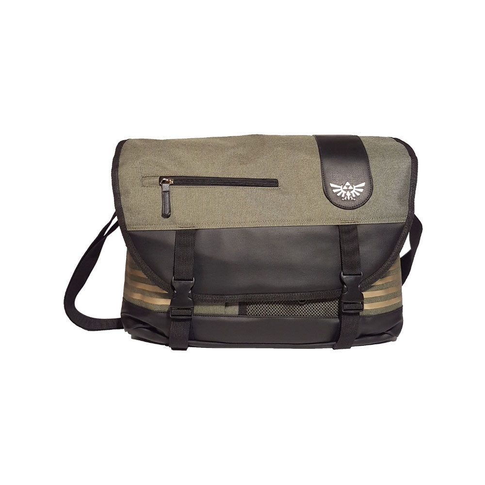 Legend Of Zelda Elaborated Messenger Bag, Unisex, Green-black