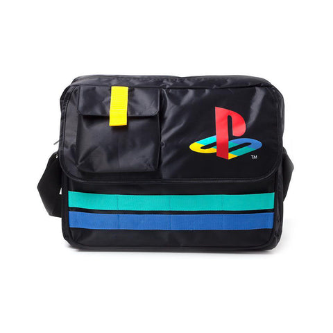 Playstation Retro Logo Messenger Bag, Unisex, Multi-colour