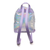 The Little Mermaid All-over Debossed Pattern Shimmer Print Ladies Backpack, Female, Multi-colour