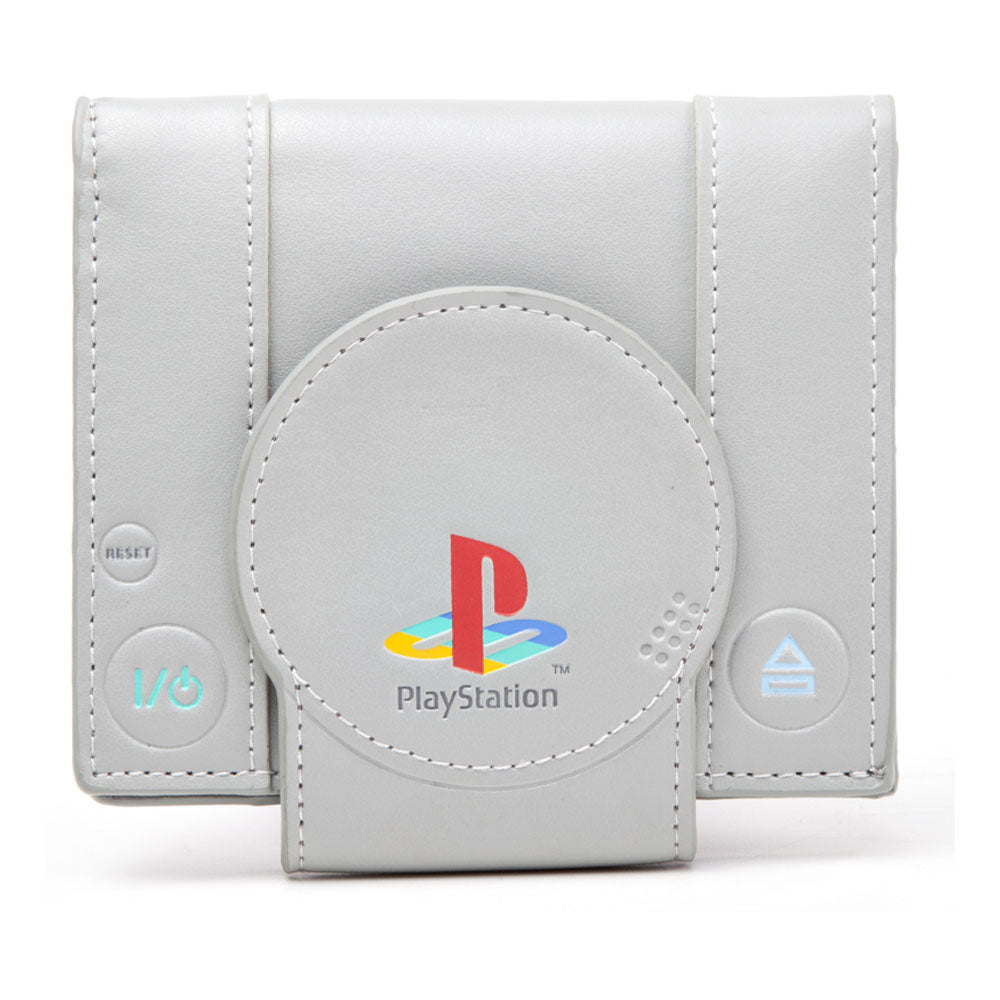 Playstation One Console Bi-fold Wallet, Male, Grey