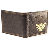 Legend Of Zelda Gold Royal Crest Bifold Wallet, Male, Dark Brown