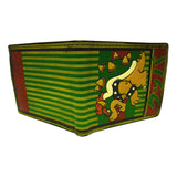 Super Mario Bros. Bowser Kanji Bi-fold Wallet, Male, Green