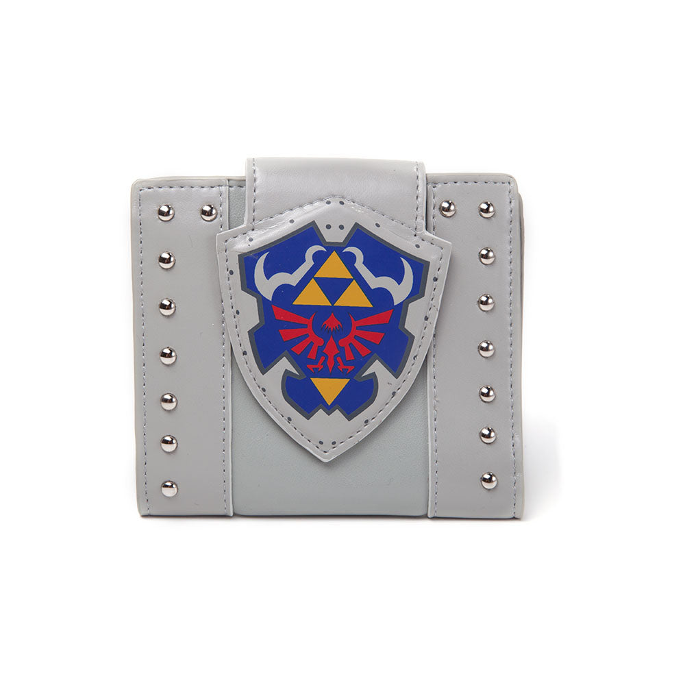 Legend Of Zelda Hylian Shield Bi-fold Wallet, Male, Light Grey