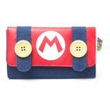 Super Mario Bros. Mario Demin Style Purse Wallet With Big Buttons, Female, Multi-colour