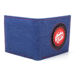 Nuka-cola Bottle Cap Denim Bi-fold Wallet, Male, Blue