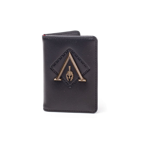 Odyssey Metal Logo Badge Premium Card Wallet, Male, Black