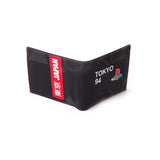 Playstation Japan Tokyo 94 Bi-fold Wallet, Male, Black-red