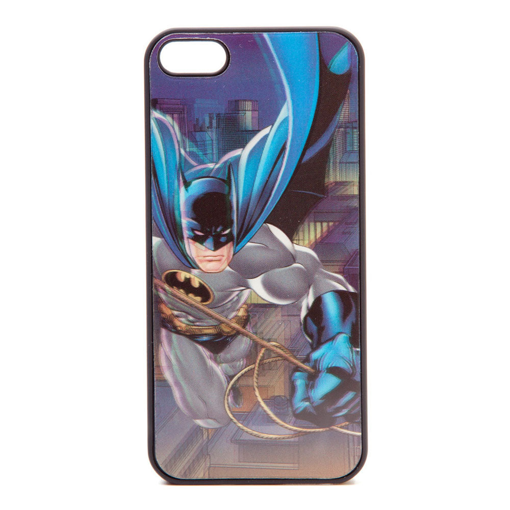 Batman Iphone 5 Comic Artwork Cover With 4d Effect, Black