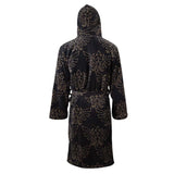 Legend Of Zelda Tri-force Bath Robe With Hood, Male, Extra Small-small-medium, Black