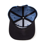 Space Marines Gold Logo Snapback Baseball Cap, Unisex, Blue-black