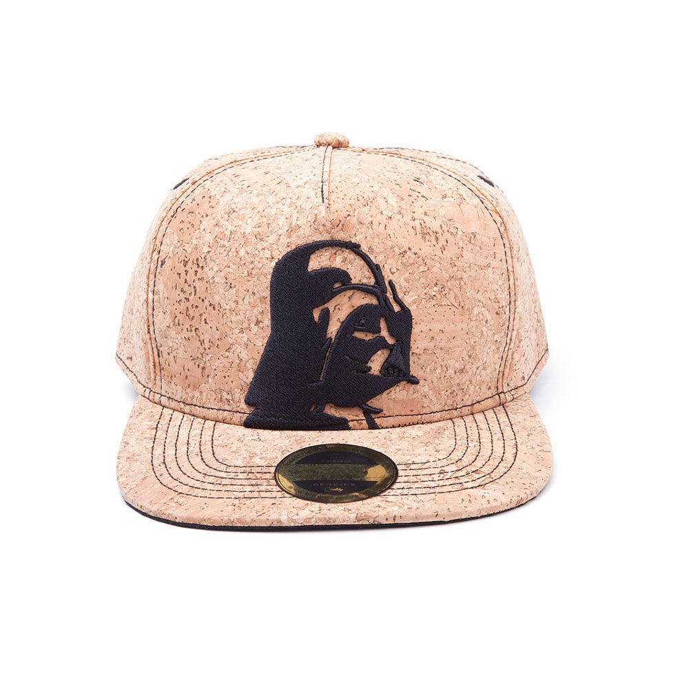 Darth Vader Cork Snapback Baseball Cap, Cork-tan