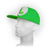 Super Mario Bros. Luigi Symbol Snapback Baseball Cap, Unisex, Green