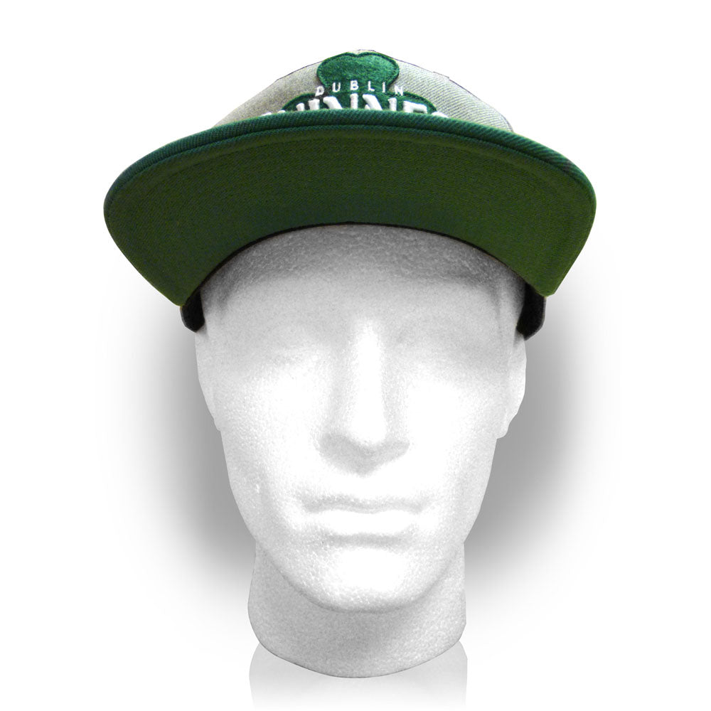 Dublin Shamrock 1759 Snapback Baseball Cap, Grey-green