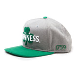 Dublin Shamrock 1759 Snapback Baseball Cap, Grey-green