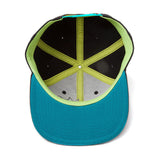 Characters Snapback Baseball Cap, Black-turquoise