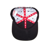 Logo And Comic Pattern Snapback Baseball Cap, Multi-colour