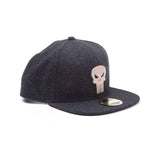 The Punisher Skull Logo Badge Snapback Baseball Cap, Black